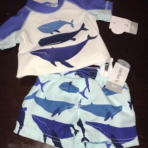Carters shark 2 piece suit